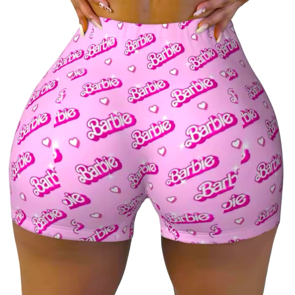 Barbie Athletic Shorts Gym Activewear Yoga Workout Volleyball Shorts